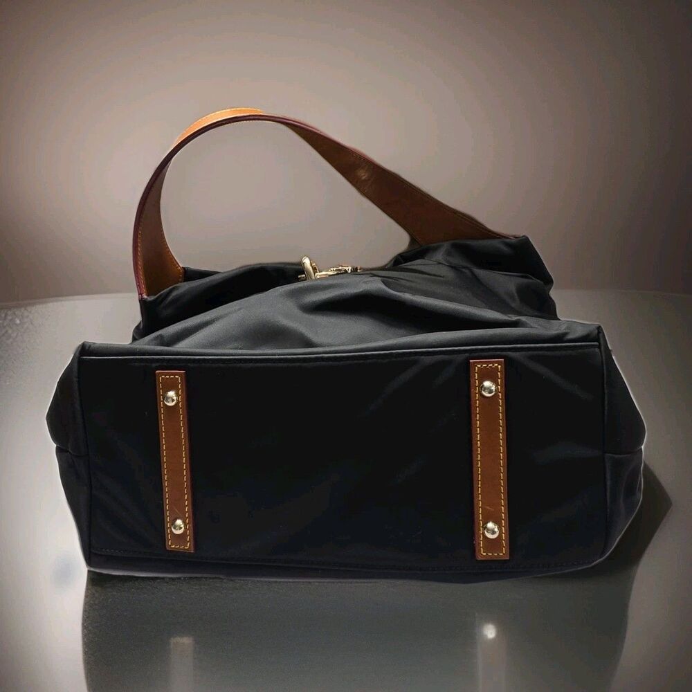 Dooney and Bourke Nylon Logo Lock Black w Dust Bag Never Used - Picture 4 of 16